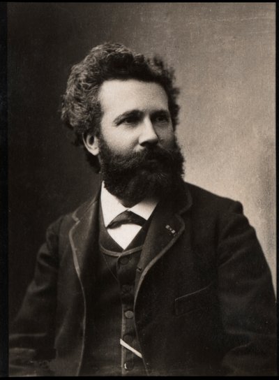 Porträt von Camille Flammarion (1842-1925), französischer Astronom und Autor von French Photographer